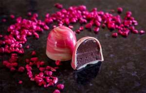 enigma fine chocolates raspberry truffle